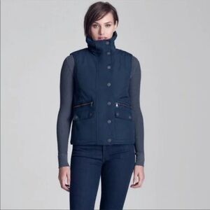 Aether Women’s Navy Outdoor Front Zip & Snap Vest Size 1